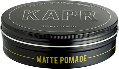 KAPR Matte Pomade 375ml – Haar Pomade Mannen – Matte Finish – Medium Hold – Waterbasis – Grootverpakking