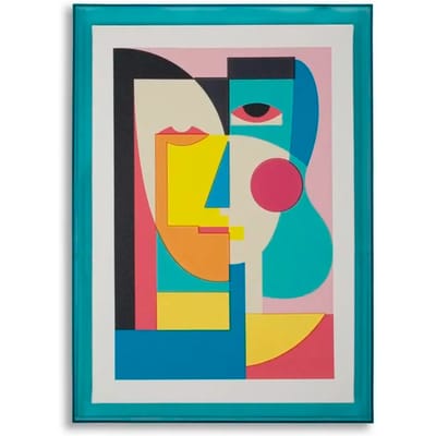 Muurdecoratie afdruk op ster met psychedelisch frame Mauro Ferretti Picassy