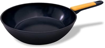 Zachte Wok met Antiaanbaklaag - 28 cm, Geschikt voor Inductie, Vitro en Gas