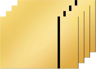 Plastic platen voor lasergravure, 4 stuks, 30 x 20 cm, dubbelkleurig, acryl film voor handwerk, graveren en maatwerk