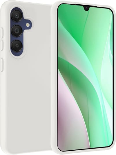 Hoesje Geschikt voor Samsung Galaxy A15 - Sterk & Shockproof - Hoes Cover - Siliconen Case - Wit