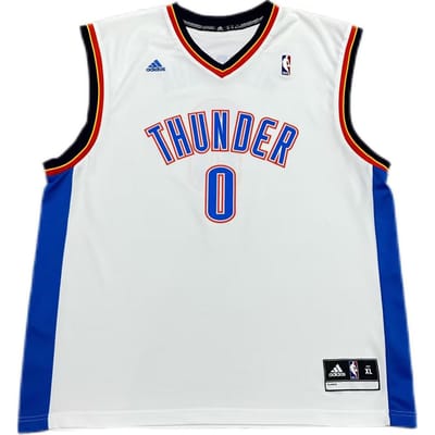 Adidas Basketbalshirt Unisex Wit 7818A-3CS-AEB1071 M blue