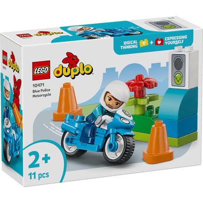 LEGO DUPLO Town - Blauwe Politiemotor Educatief Montessori Speelgoed voor Kinderen - 10471