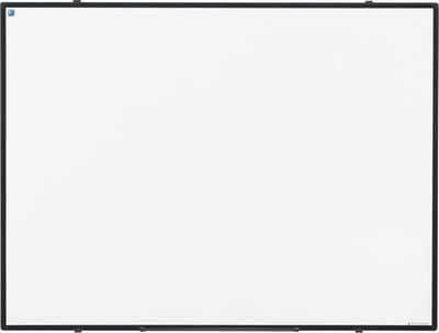 Smit Visual Whiteboard 90x120 cm Gelakt Staal Softline  - 8mm Zwart aluminium frame