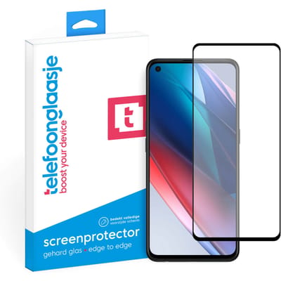 OPPO Find X3 Lite screenprotector gehard glas Edge to Edge
