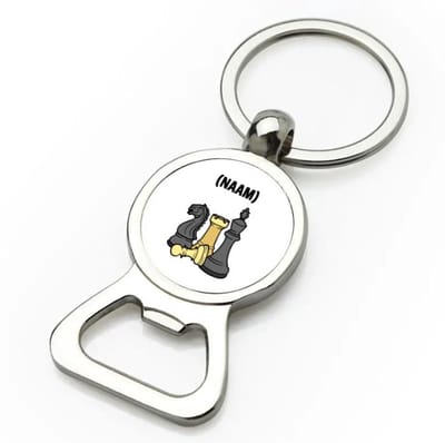 Akyol - schaken met eigen naam flesopener - Schaken - schaker - denksport - 9 bij 3 cm