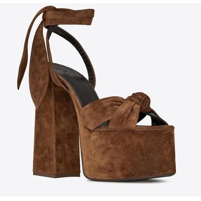Marque Défilé Femmes Taille 34 -43 Sandales Été Robe Fête Mariage Chaussures Mariée Sexy Talon 12cm Plateforme Nœud Amour Talons Hauts 34 black