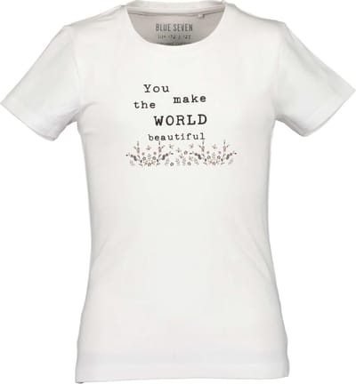 Blue Seven - T shirt meisjes wit - Maat 140