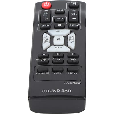 Afstandsbediening ABS Duurzaam Soundbar Vervangende Afstandsbediening voor LG COV30748160 black