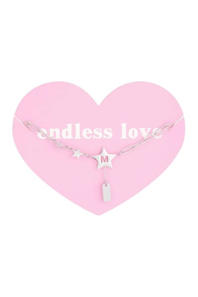 Armbandje Endless zilverkleurig MOM