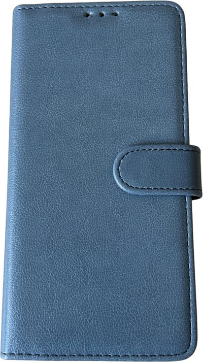 PU Leder wallet Case - Book Case Flip Cover Hoesje Met Stand Functie - Beschermhoes Met Pasjes Houder - Geschikt voor Samsung Galaxy S23 FE - Lichtblauw