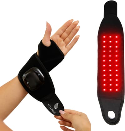 Luxyor - Infrarood Brace - Geeft Infrarood En Trillingen - Reuma Klachten Verlichten - Infrarood Reuma Handschoenen - Infrarood Therapie - Infraroodlamp - Fybromyalgie - Red Light Therapy