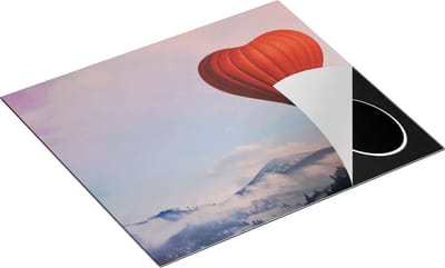 Chefcare Inductie Beschermer Luchtballon in de Vorm van een Hart - 60x50 cm - Afdekplaat Inductie - Kookplaat Beschermer - Inductie Mat