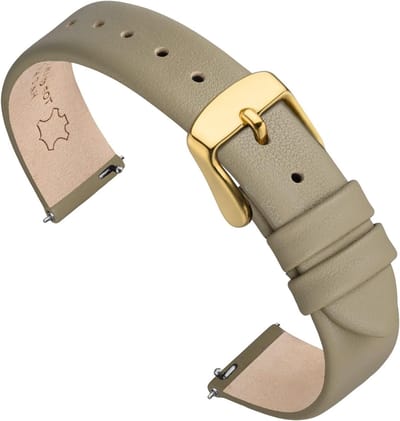 Horlogeband 12mm-22mm - Top grain leer - Snelle release - Comfortabel en stijlvol - SnelShoppen