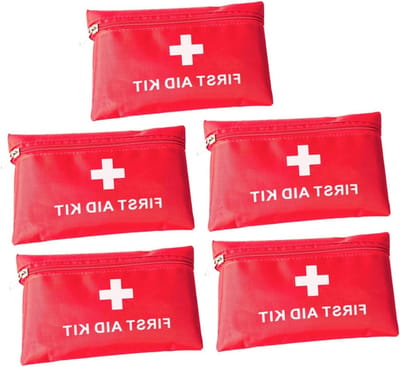 EHBO Tas - Noodpakket Organizer - Outdoor Activiteiten - Slijtvast Materiaal - 16 x 11 cm - Rood