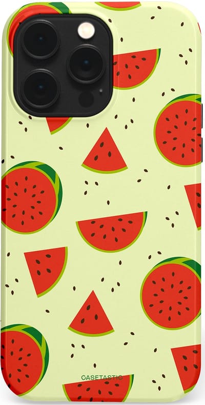 Casetastic Hoesje Geschikt voor Apple iPhone 14 Pro Max Magsafe - Stijlvolle Beschermende Duo-layer Case - Meloen Moment