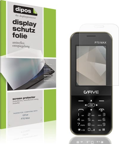 dipos – 4x Matte Beschermfolie geschikt voor GFive P70 Max | Krasbestendige & antireflecterende Screenprotector Ultra-Thin