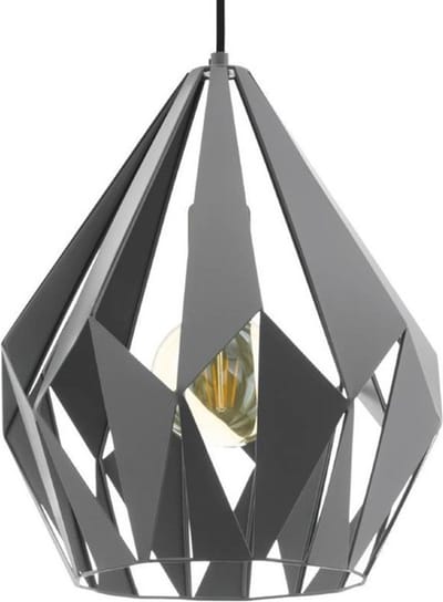 EGLO Carlton 1 Hanglamp - E27 - 31cm - grijs