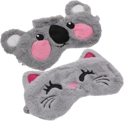 Slaapmasker Set - Oogmaskers Kinderen - Ontspannen Slapen - Zacht Ademend Materiaal - 4 Stuks - Multicolor