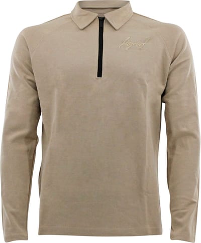 Sweater LA Luxe Lounge half zip Beige heren/dames katoen S