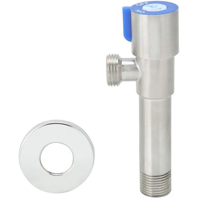 Huishoudelijk 304 Roestvrij Staal Keuken Badkamer Kraan Hoekstopkranen Waterregelventiel G1/2in white