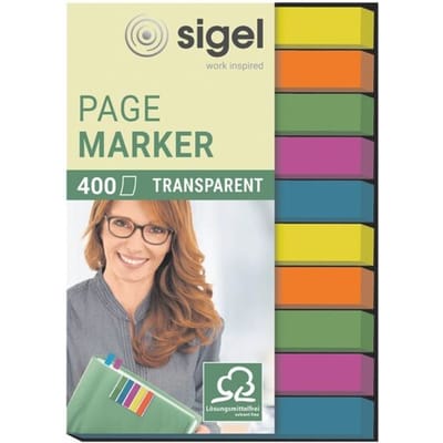 Sigel Plakmarker HN617 Groen, Blauw, Violet, Geel, Oranje
