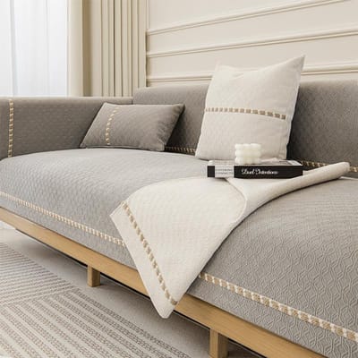 Chenille Sofakussen voor Woonkamer Scandinavische Sofa Handdoek Mat Antislip Bankhoes L Hoekbank Handdoek Zitkussen Twijn Weefsel 70x70cm 1pcs