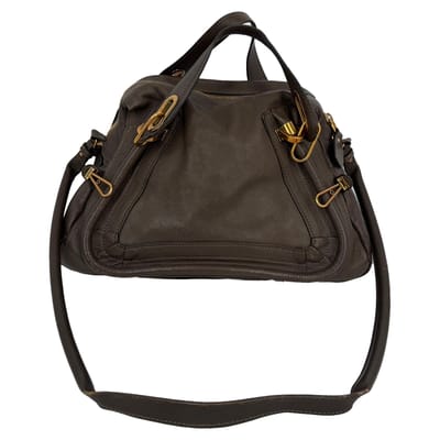 Chloé Paraty Medium tas in grijs leer