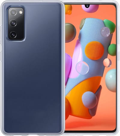 Hoesje - Geschikt voor Samsung Galaxy A41 - Sterk & Shockproof - Hoes Cover - Siliconen Case - Telefoonhoesjes - Transparant