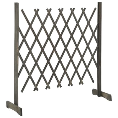 vidaXL - Tuinlatwerk - 120x90 - cm - massief - vurenhout - grijs