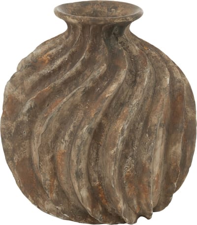 J-Line vaas Ballon Antiek - polyresin - large - Ø 34.5 cm