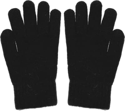 Dames handschoenen van extra zacht wol - zwart