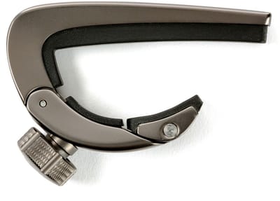 Dunlop DPCGM Pivot Capo, Gun Metal - Capodaster voor staalsnarige gitaar