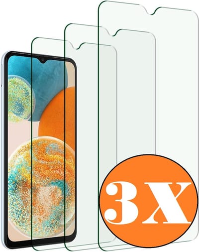 Screenprotector geschikt voor Samsung A23 5G - gehard glas Tempered Glass - 3 Stuks