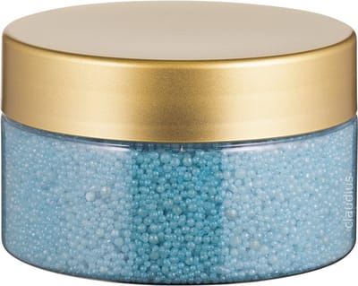 Badkaviaar Opium - 200 gram - Transparante pot met Luxe gouden deksel - bad parels voor in bad