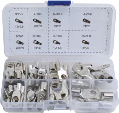 perskabelschoen set - 65 delig - kabelschoen - kabel oog - asta