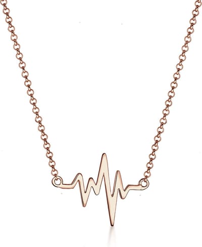 Elli - Halsketting - Dames Hartslag Liefde in 925 Sterling Zilver - Dames