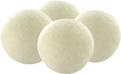 Home Deco Factory Wasbollen - 4x stuks - wol - droger - wassen - verkorten van droogtijd