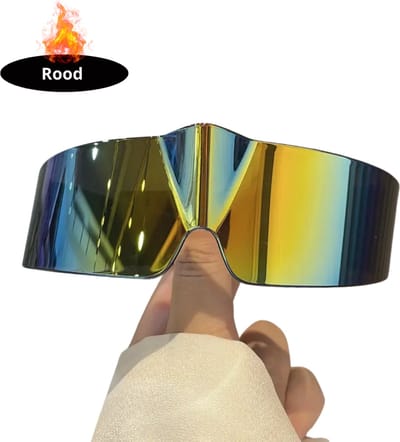 Bovista - Festival Bril - Rave - Space - Techno - Freaky Glasses - Heren - Dames - Zonnebril - Rood