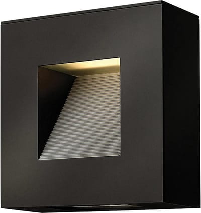 Hinkley LED Wand Buitenlamp Luna | 7W 2700K 600Lm 27 | IP44 | Dimbaar | Satin Black