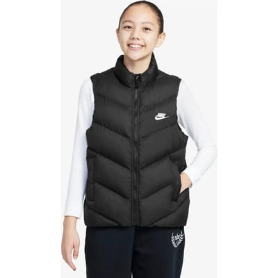 Ruime mouwloze donnenjas voor meisjes Nike All Day Play Therma-FIT
