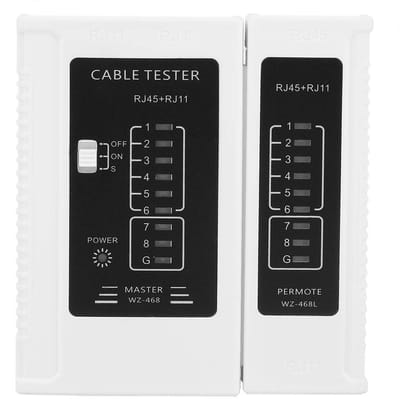 Netwerk Kabel Tester - LAN Tester Tool - Netwerk Installatie - Multifunctionele Connectoren - 10.4 x 9.8 cm