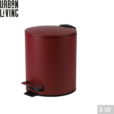 "SCARLET" BADKAMERAFVALBAK 5L MET PEDAAL EN SOFT-CLOSE SLUITING D21XH26CM