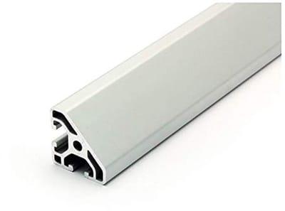 Aluminium Profiel - Montage Systeemprofiel - Constructie Bouwprojecten - 45 Graden Hoek - 30x30 I-Type Groef 6 - Zilver Geanodiseerd