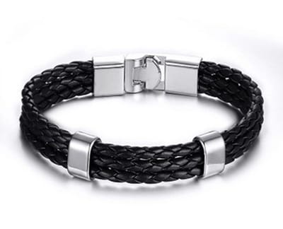 Montebello Armband Baldelia - Leer - Metaal - 8mm - 21cm