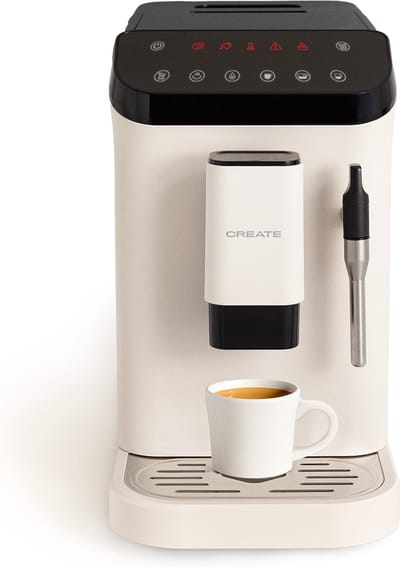 CREATE - Superautomatisch koffiezetapparaat 20 bar capaciteit van 180 gram de koffie. Stoomarm 0° tot 42°, 1,5L - THERA MATIC TOUCH