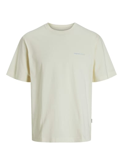 Jack & Jones T-shirt Jorparos Easter Sketch Tee Ss Crew 12273171 Antique White/bandana Mannen Maat - M