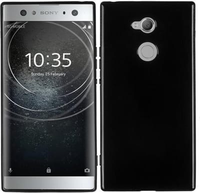 Zwart Tpu Siliconen Backcover Hoesje Geschikt voor Sony Xperia XA2 Ultra