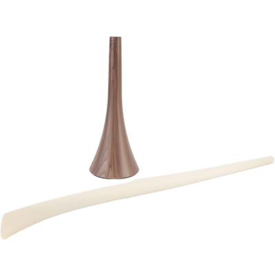 Extra Lange Handgreep Schoenlepel Verticale Schoenentrekker Draagbare Schoenlepel Voor Dagelijks Gebruik Imitatie Hout beige