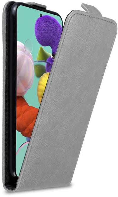 Cadorabo Hoesje geschikt voor Samsung Galaxy A51 4G / M40s in TITANIUM GRIJS - Beschermhoes in flip design Case Cover met magnetische sluiting